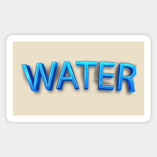 Water Typography Sticker